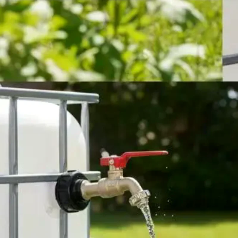Brass IBC Tank Valve Faucet With Lock 1/2 Inch Tonne Switch Adapter Zinc Alloy Water Tap For IBC Tank Accessories