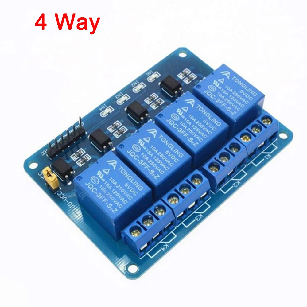 5V 12V 1 2 4 6 8 Channel Relay Module with Optocoupler Relay Output 1 2 4  8 Way Relay Module for Arduino