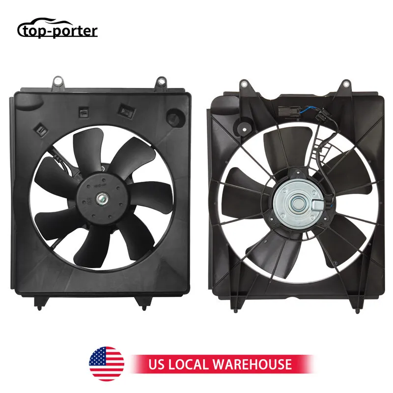 

Для Honda CR-V CRV 2.4L 2010-2016 левый + правый HO3115155 19015REZA01 19020RSAG01 38616RB0003 Вентилятор охлаждения конденсатора радиатора переменного тока