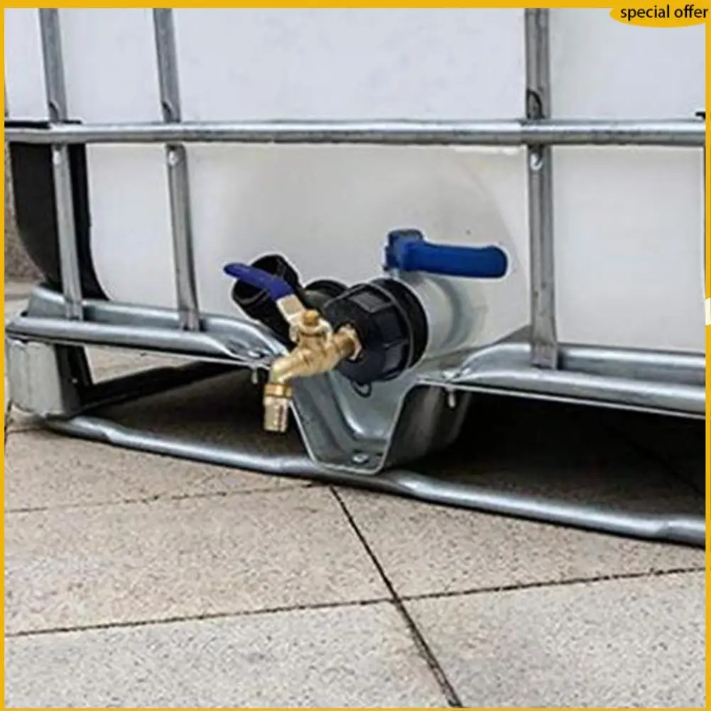

A50I IBC Ball Outlet Tap Tank 3/4Inch Food Grade Drain Adapter S60X6 1000 L Tank Rainwater Container Brass Hose Faucet Valve