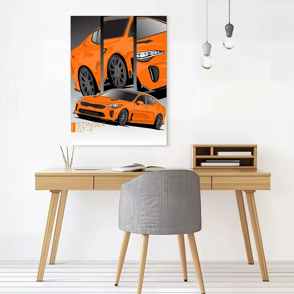 Stinger GTF 2017 Canvas Poster Customizable Pictures Wall Art Canvas Painting for Modern Living Room Paintings Gamer Decoration