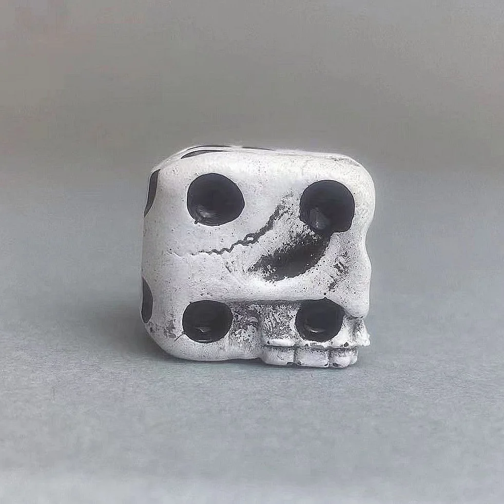 3 قطعة نمط الجمجمة 6 جوانب النرد حفلة الترفيه النرد لعبة الشرب النرد