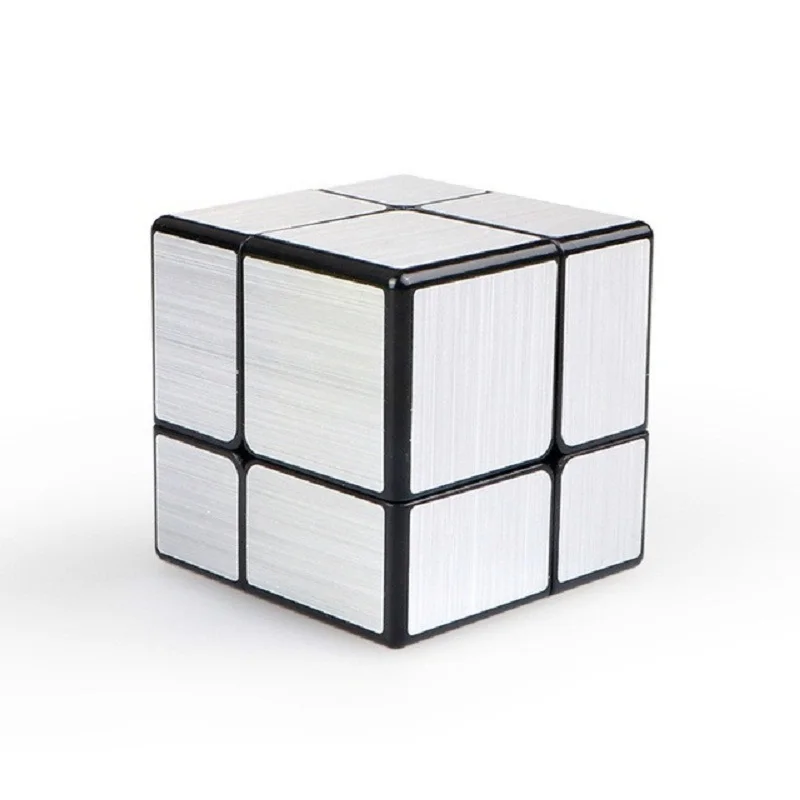 QiYi 3x3 Mirror Cube Gold Silver Brushed Magic Cube Speed Professional Puzzle Cubo Magico Toys for Children Blocks Gift Toy