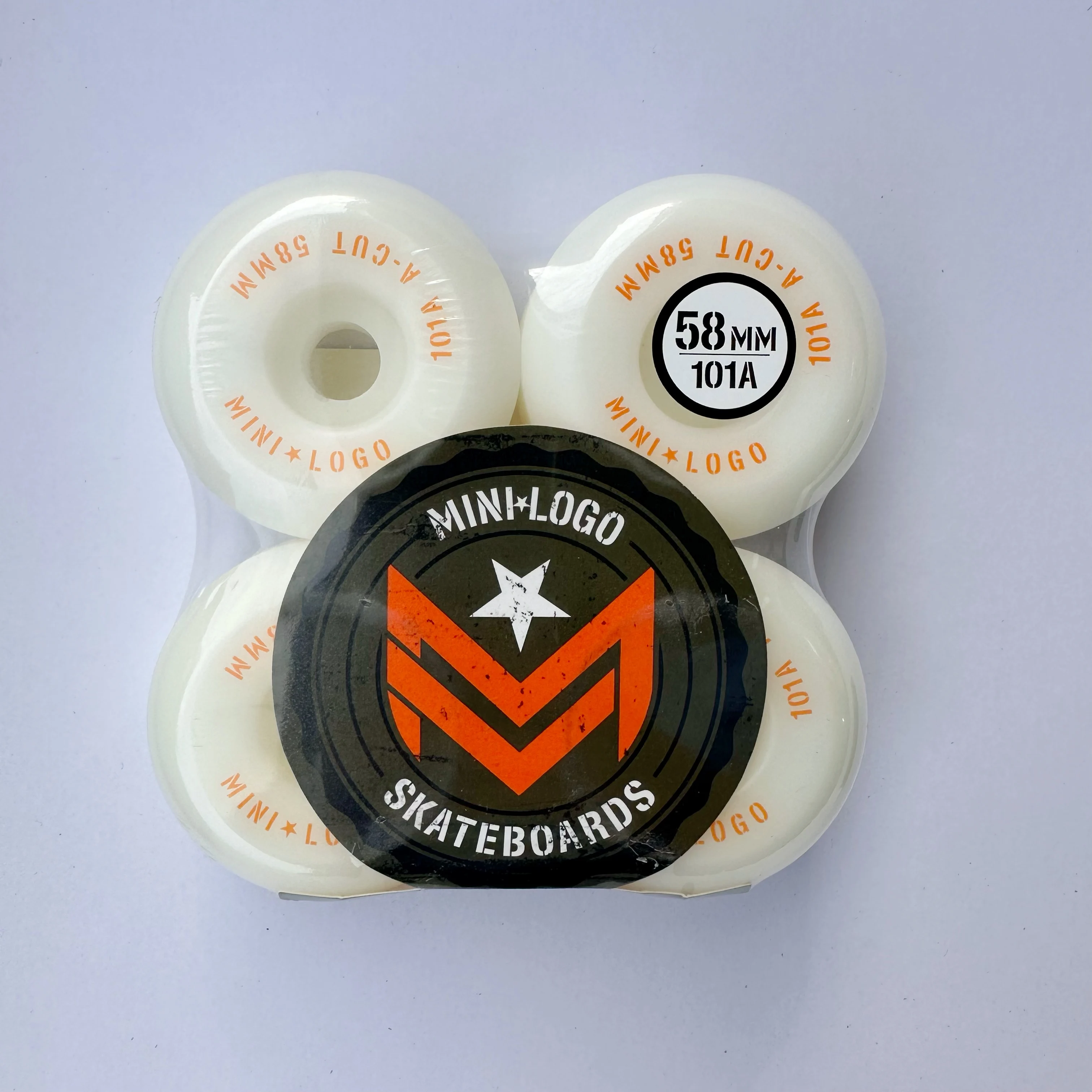 58MM MIMILOGO skateboard wheels full conical shape 101A good quality pu polyurethane skate wheel