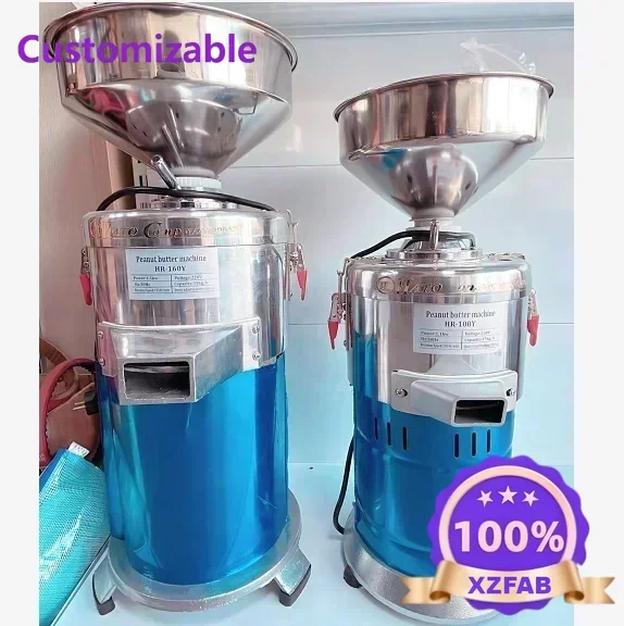 Factory Direct 2026 HR-100Y 15kg/h 1100W peanut butter maker sesame  milling machine Hot sales