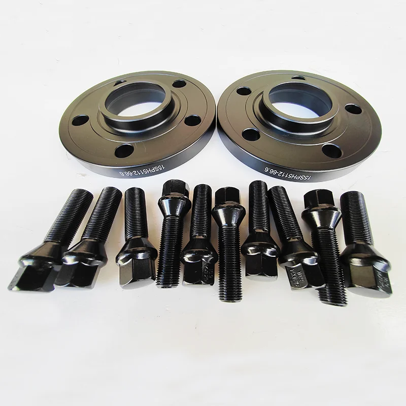 2개 10MM/15MM/20mm 5x112 66.6 휠 스페이서 BMW G26 2023용 | 10개 14x1.25 콘형 볼트
