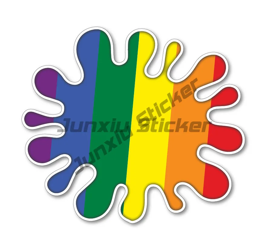 

RAINBOW SPLAT VINYL DECAL CAR VAN LAPTOP STICKER