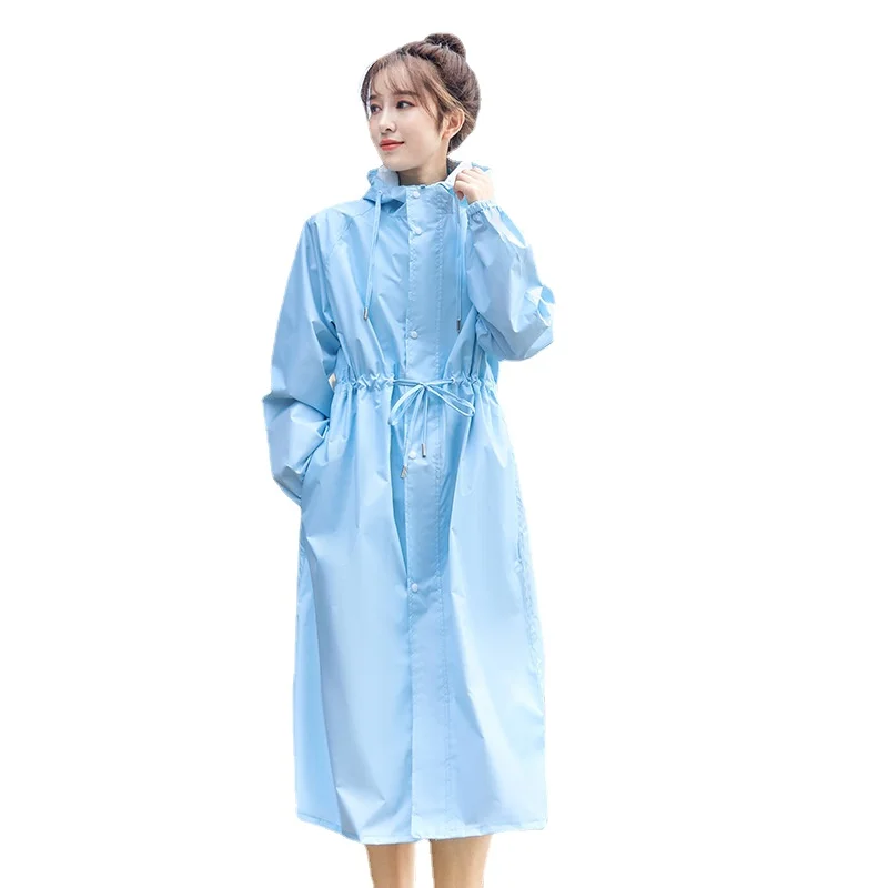 190T Nylon Fabric Women\'s Lightweight Raincoat, Adult Single-person Rainwear for Outdoor Hiking