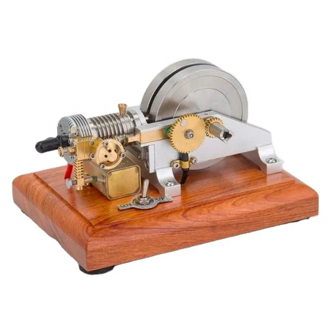 

High quality single cylinder four-stroke air-cooled table top ornament small horizontal remote control model toy Diwali design