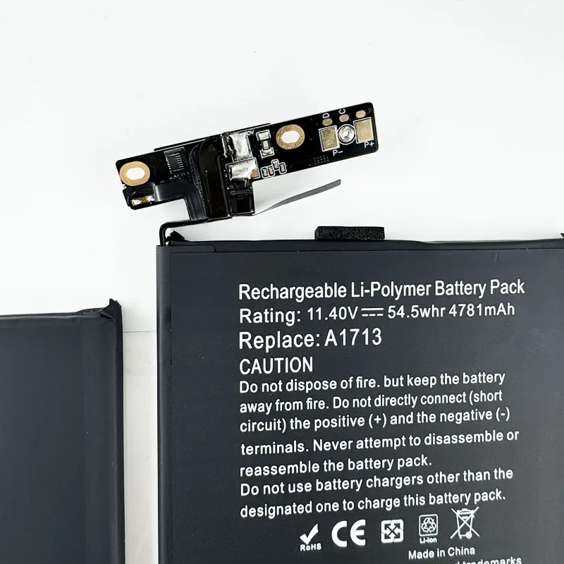 A1713 Battery For Apple Macbook Pro 13\'\' 13 inch A1708 2016 2017 Version Year Free Tools