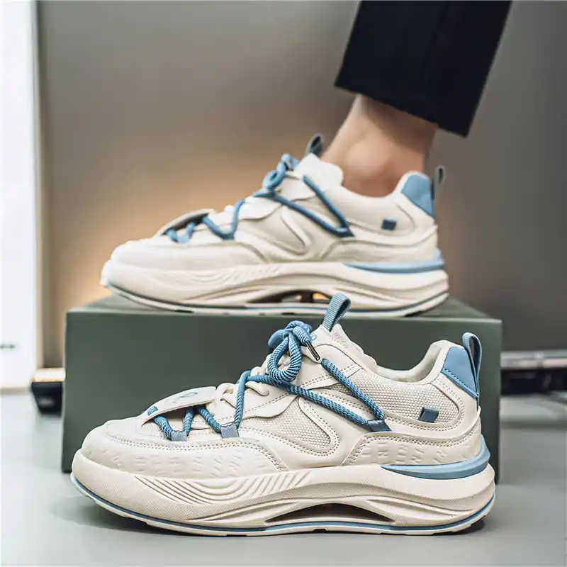 Talon plat Ete élégant bleu chaussures pour hommes talons homme formateur blanc chaussures habillées hommes baskets Sport usage spécial nouvelle Collection