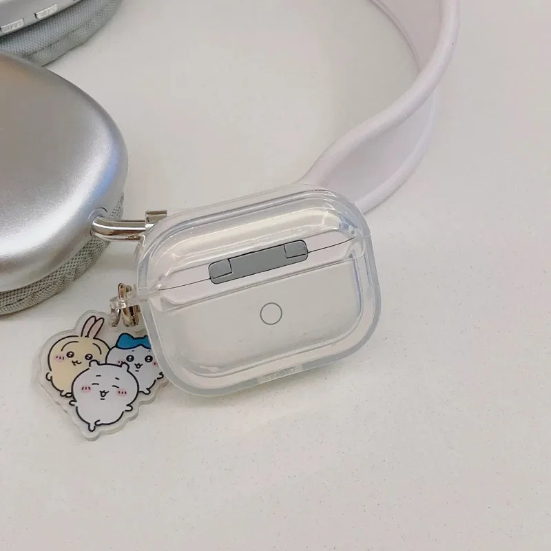 Chiikawa حقيبة سماعة الاذن ل Airpods 1 2 3 Pro سماعة رأس لاسلكية صندوق أنيمي غطاء مقاوم للسقوط ل AirPods Pro2 اكسسوارات هدية
