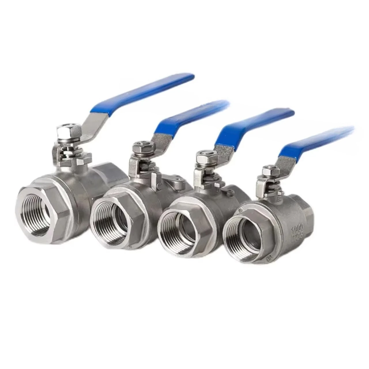 

Stainless Steel Ball Valve 304 316 NPT BSP BSPT Two Piece 1000WOG Threaded Manual Water OEM Valve