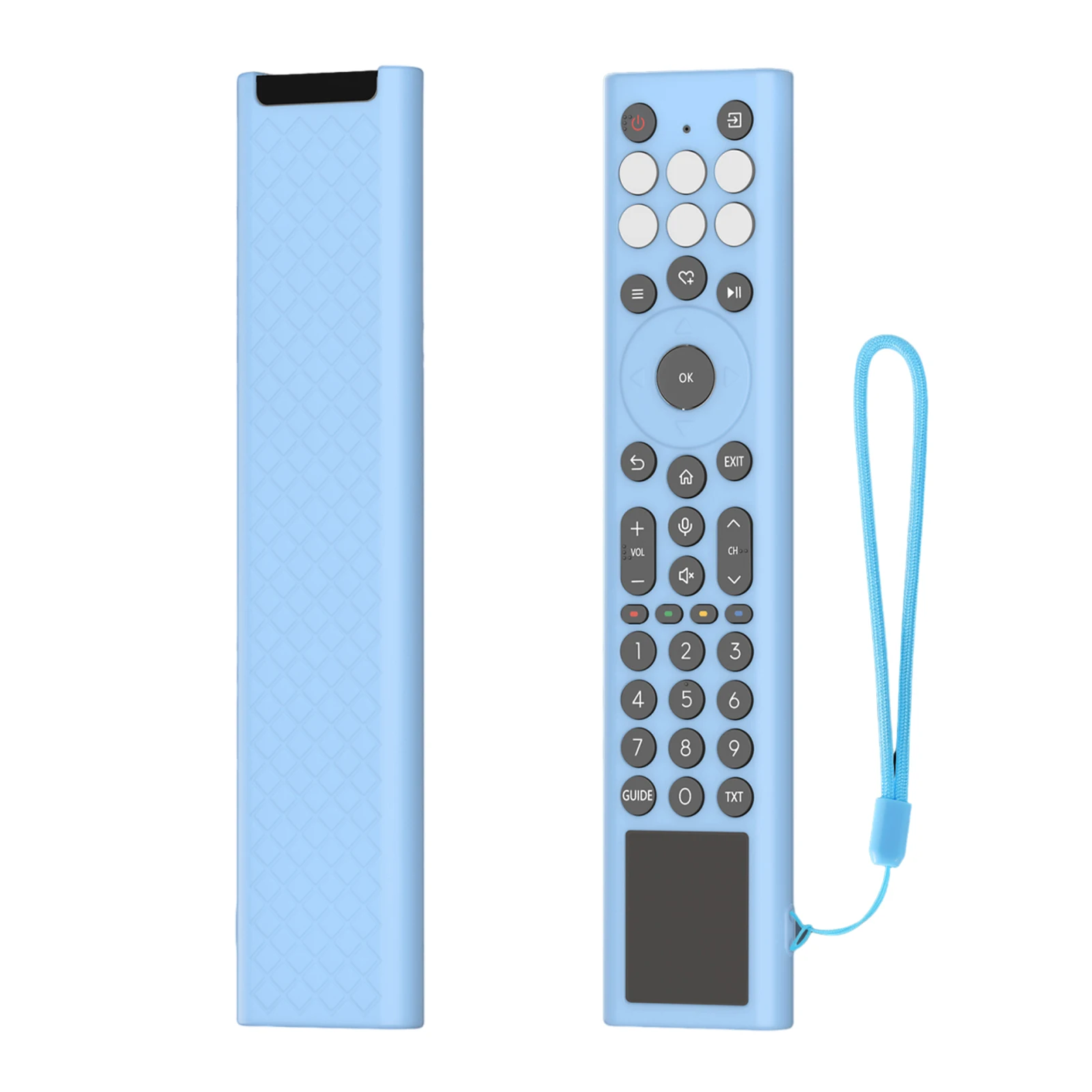Protective Sleeve for Hisense ERF6A66 Remote Control Accessories Protective Skin Grip Cover with Lanyard Anti-Drop Waterproof
