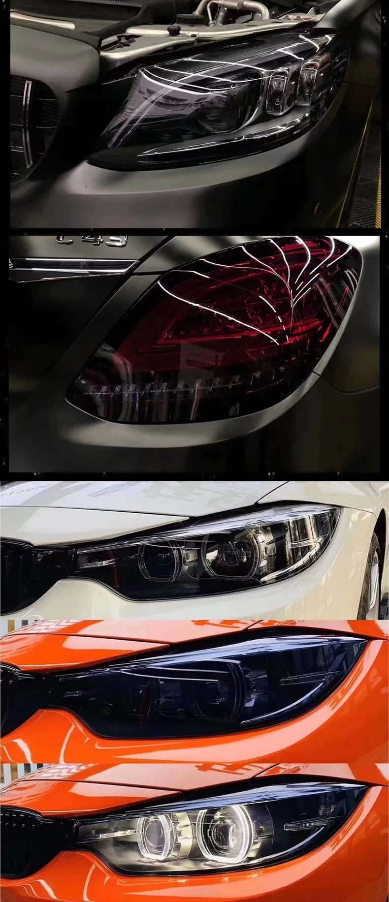 1/2/3/15m ppf selbst heilende TPU-Autos chein werfer Anti-Kratzer Wrap Film Schutz Auto Rücklichter Film – Detail 5