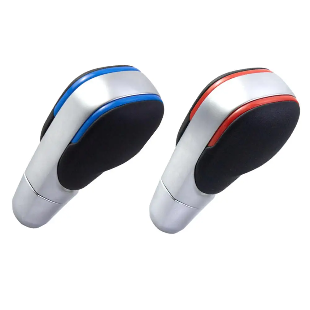 

Car Gear Shift Handball Automatic Gear Shift Knob Shifter Lever PU Leather For Renault For Kadjar 2016-2021 6*5*12 Red Blue