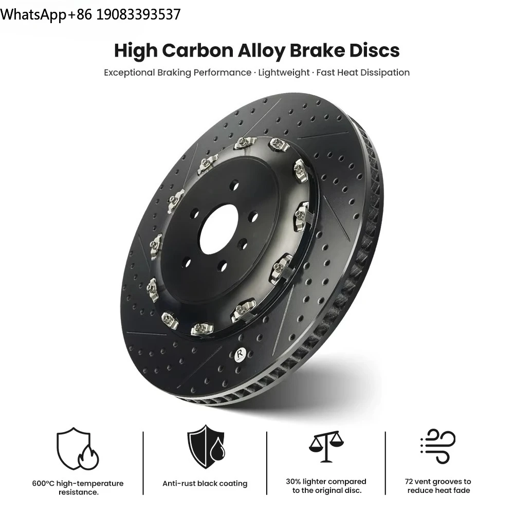 TEI Big Brake Kit P40EV Front 4 Piston BBK Auto Brake System for VW GOLF R MK7 2018 YEAR 17/18 Inch Rim