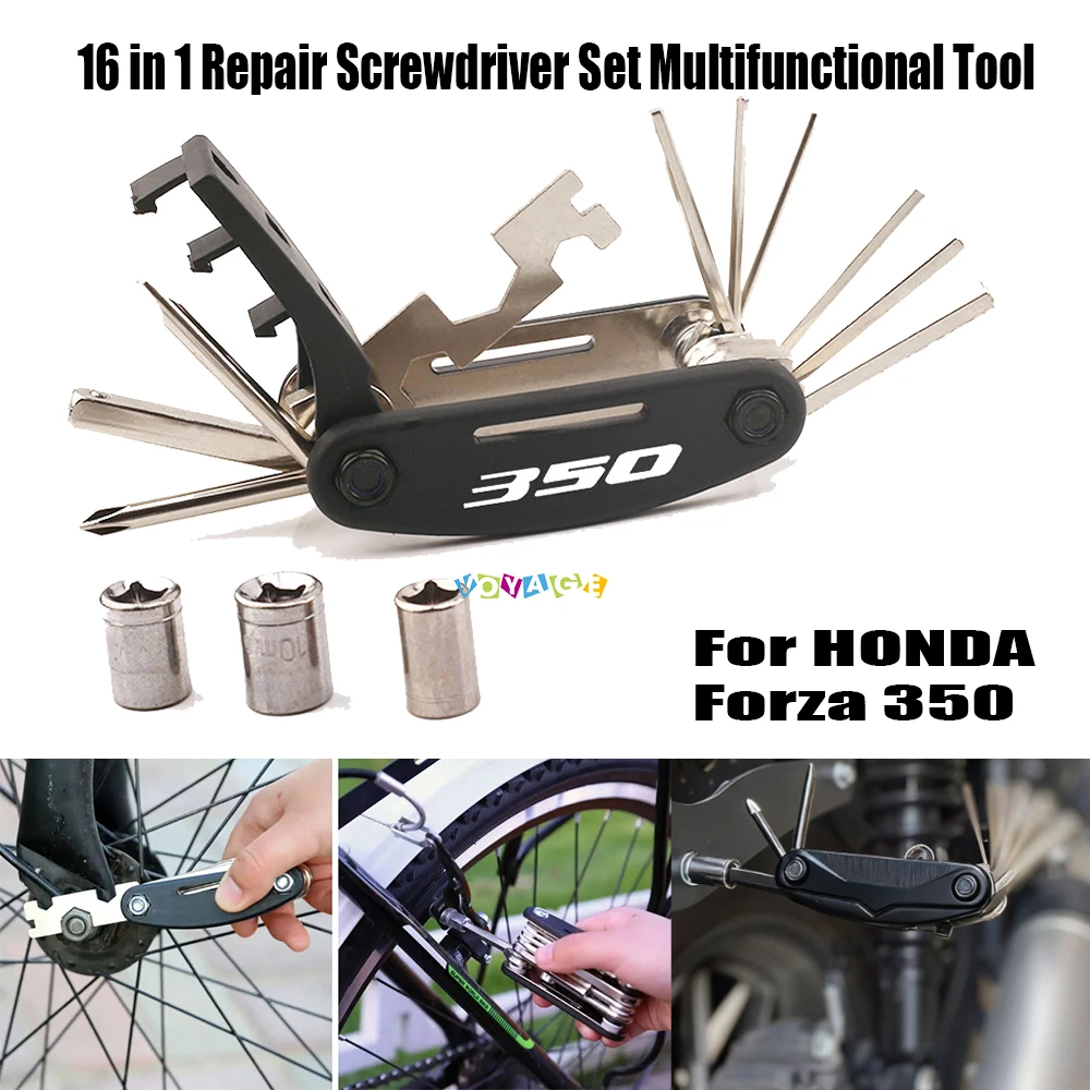 

Мотоцикл для Honda FORZA 350 Forza 350 16 в 1, набор отверток для ремонта, многофункциональные аксессуары для инструментов