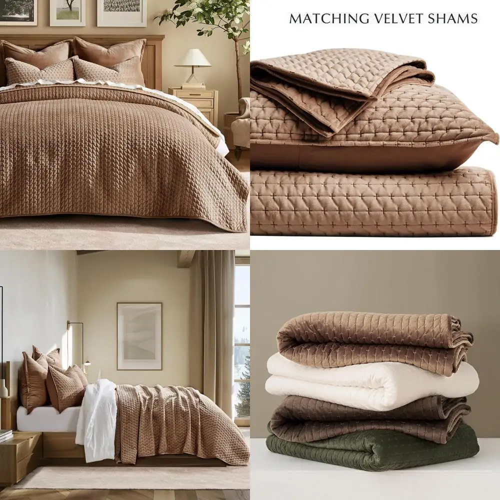 

Роскошный бархатный комплект одеял King Size — мягкое одеяло из трех предметов с вышивкой крестиком, подушкой Shams и легким чехлом