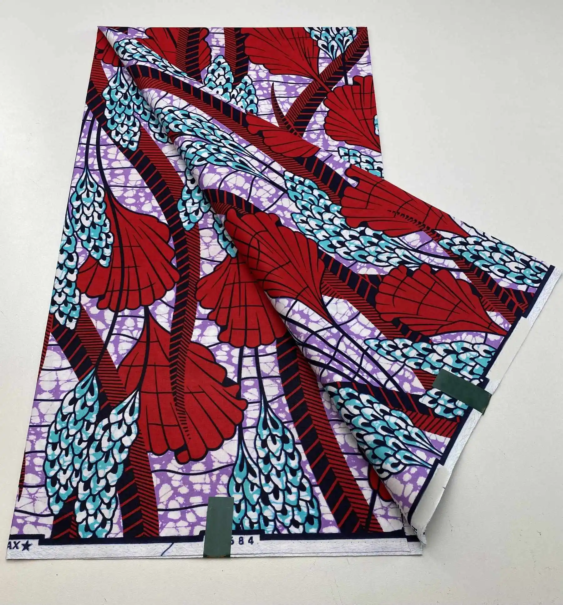 Wax Fabric 100% Cotton 2024 Factory Price Ankara Guaranteed Veritable African Real Print Fabric Ghana Style Soft Pagne Sewing