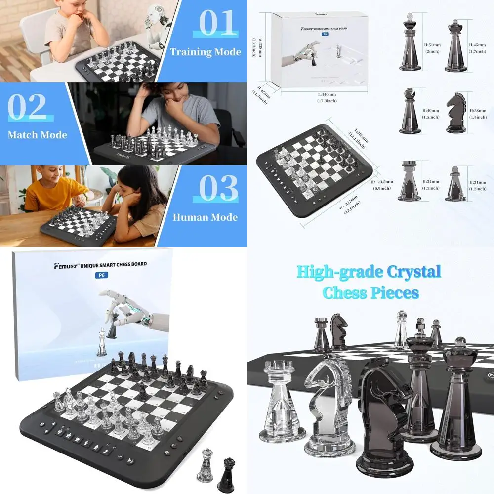 

Chessboard Game for Enthusiasts: Ideal Electronic Set for Beginners to Learn and Play