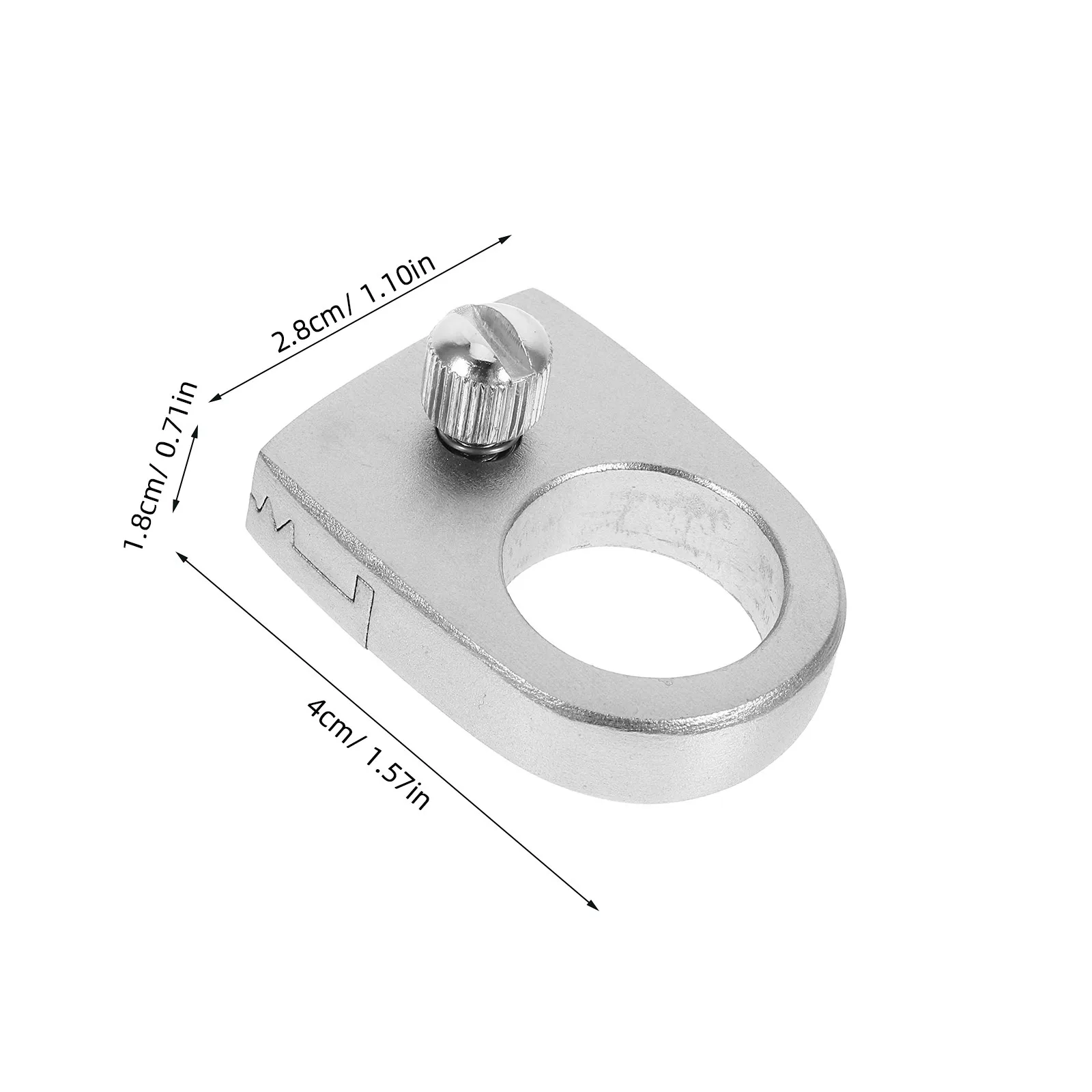 Stainless Steel Ring Flat Skin Frameless Outdoor Shooting Supplies Metal Finger Catapult Parts Replacement