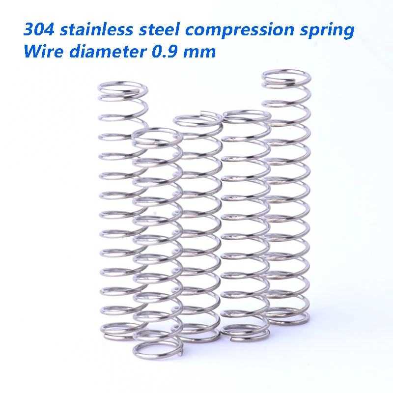 

Length10-50mm 304 Stainless Steel Compression Spring Return Spring Steel Wire Diameter0.9mm Outer diameter 5 6 7 8 9 10-16mm