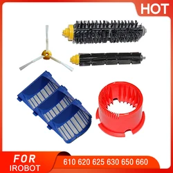 Replacement Part Kit For iRobot Roomba 600 Series 610 620 625 630 650 660 Vacuum Beater Bristle Brush+Aero Vac Filter+side Brush