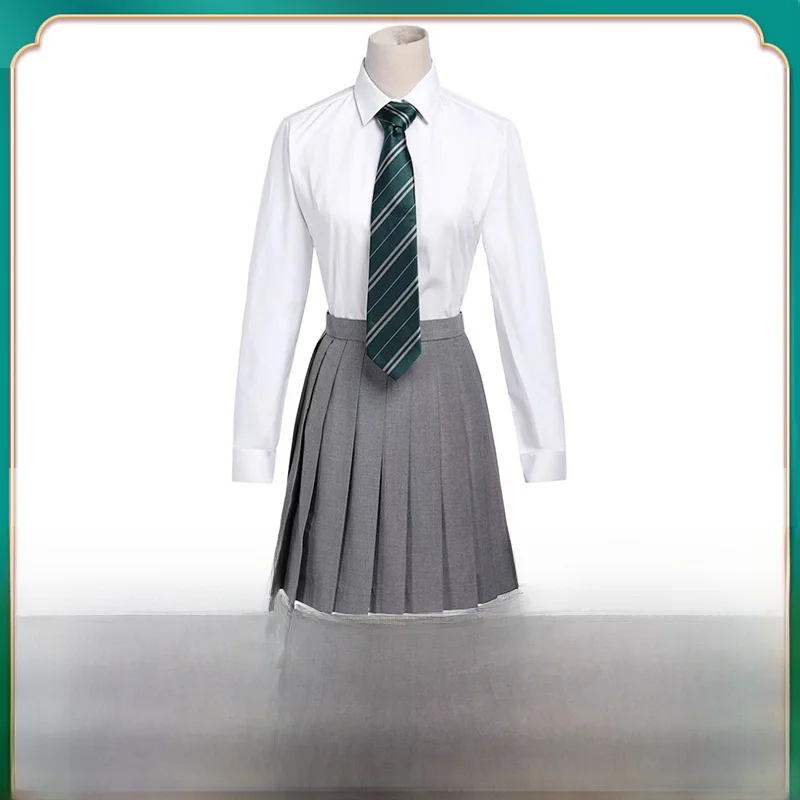 

Тематический комплект с юбкой для колледжа, волшебный халат, жилет, цельный костюм для косплея на Хэллоуин, длинный свек из полиэстера