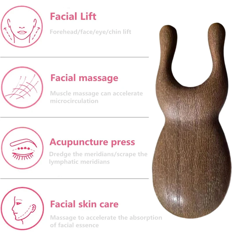 Imitation Sandalwood Nose Shaper Nose Facial Massage Nose Lifter Therapy Massage Tool Beauty Tools Guasha Plastic Stick Home Gym