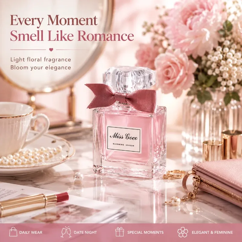 50ml Floral Sweetheart perfume EDT eau de toilette Long lasting Fragrance Portable Travel Suit Gift First Choice view 4