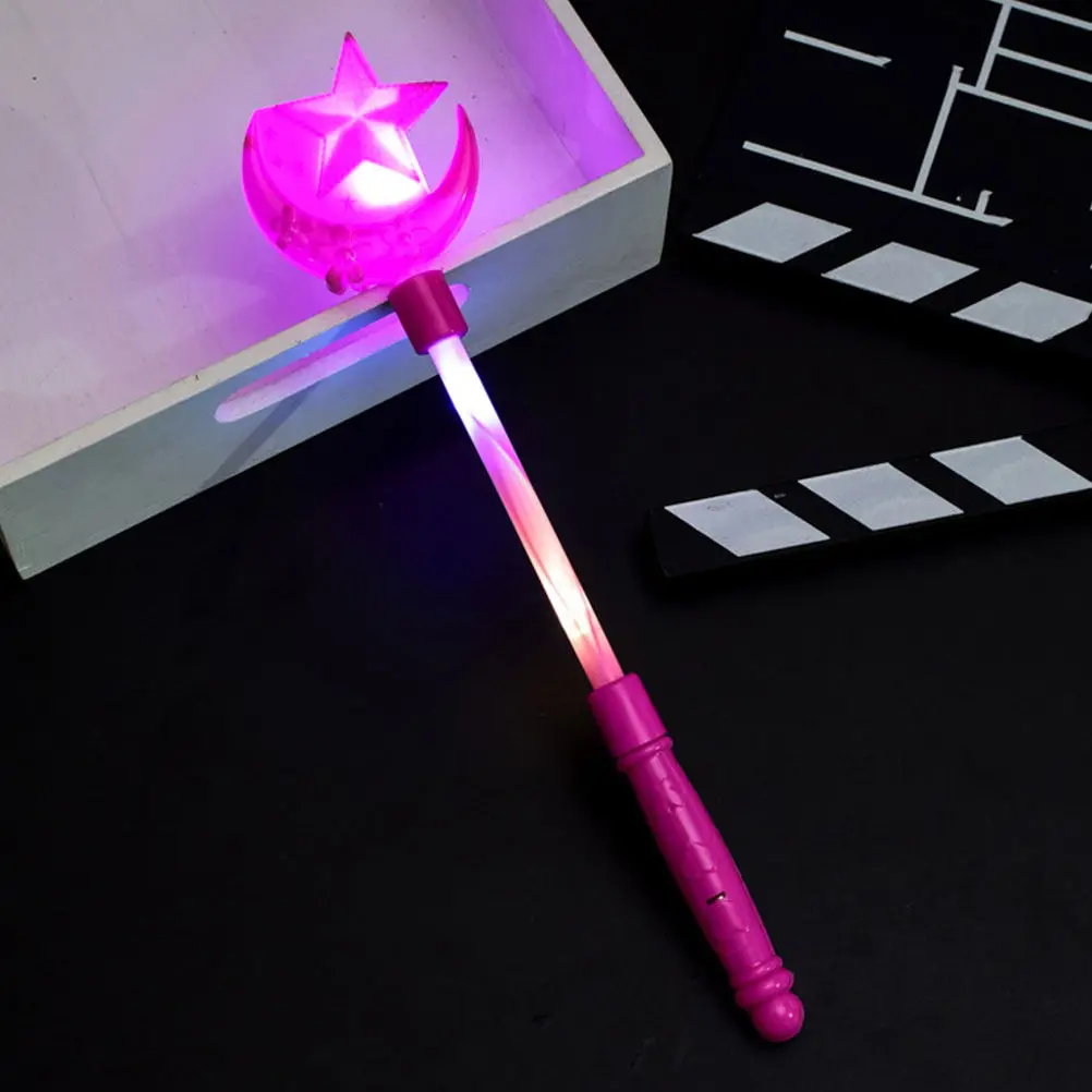

4Pcs Flashing Sticks Decorative Glowing Fairy Wands Bright Luminous Cheering Sticks for Kids Parties Festivals Night Events