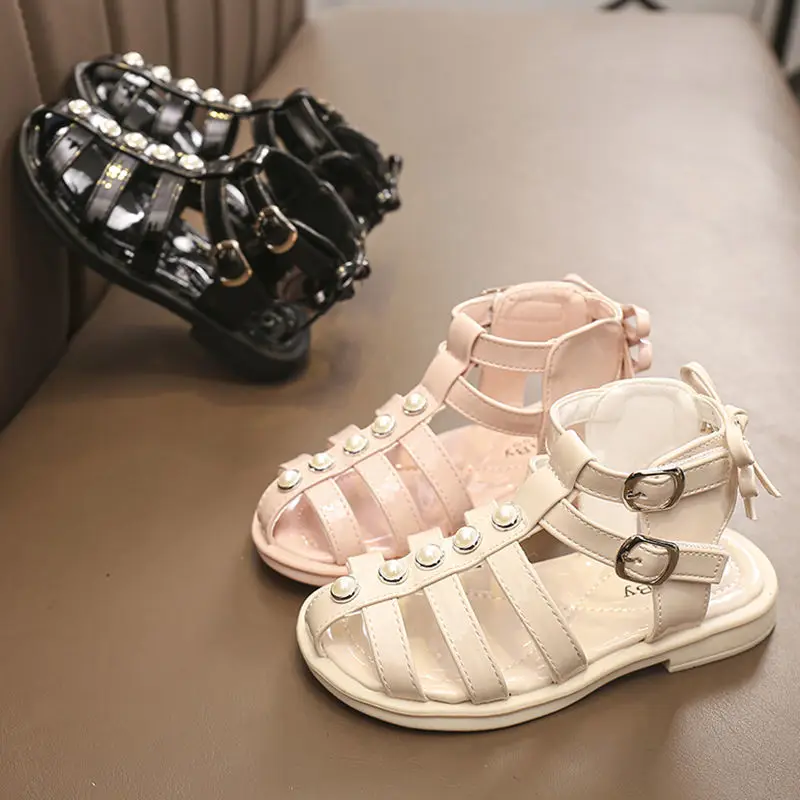 Summer Children Roman Sandals for Girls Classic High Top Sandals Kids Gladiator Fashion Casual Soft Sole Sandals