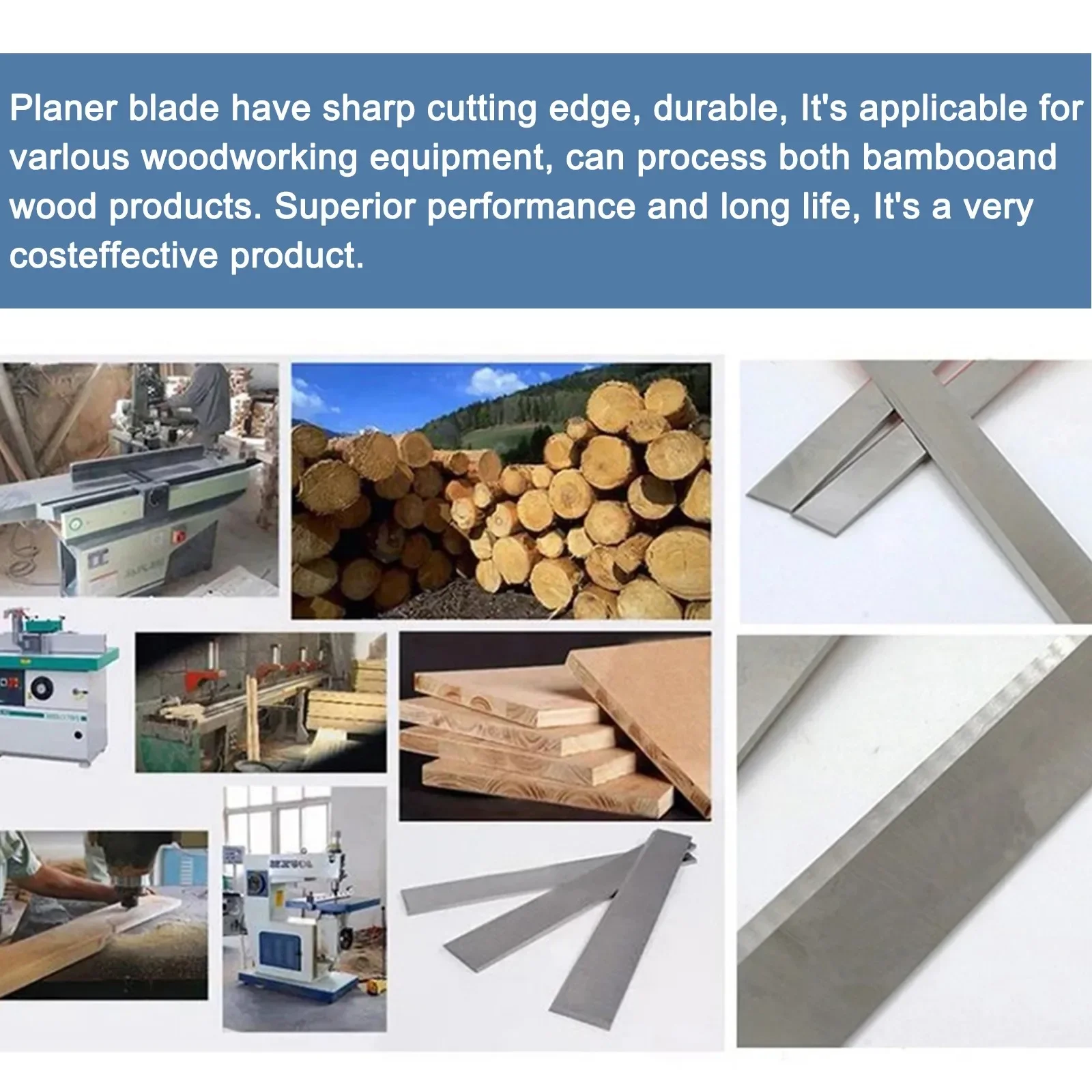 

Planers HSS Blade Steel Tool For Wood Furniture High Precision High Speed Planer Blade Replacement 6/8/10/12inch