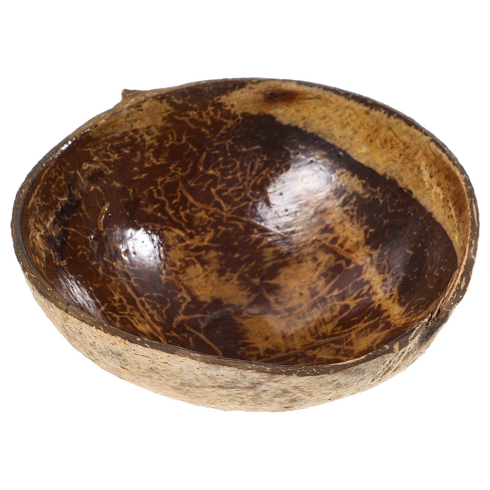

Natural Coconuts Shell Bowl Rough Surface Versatile Making Storage Bowl Decorative Food Serving Container