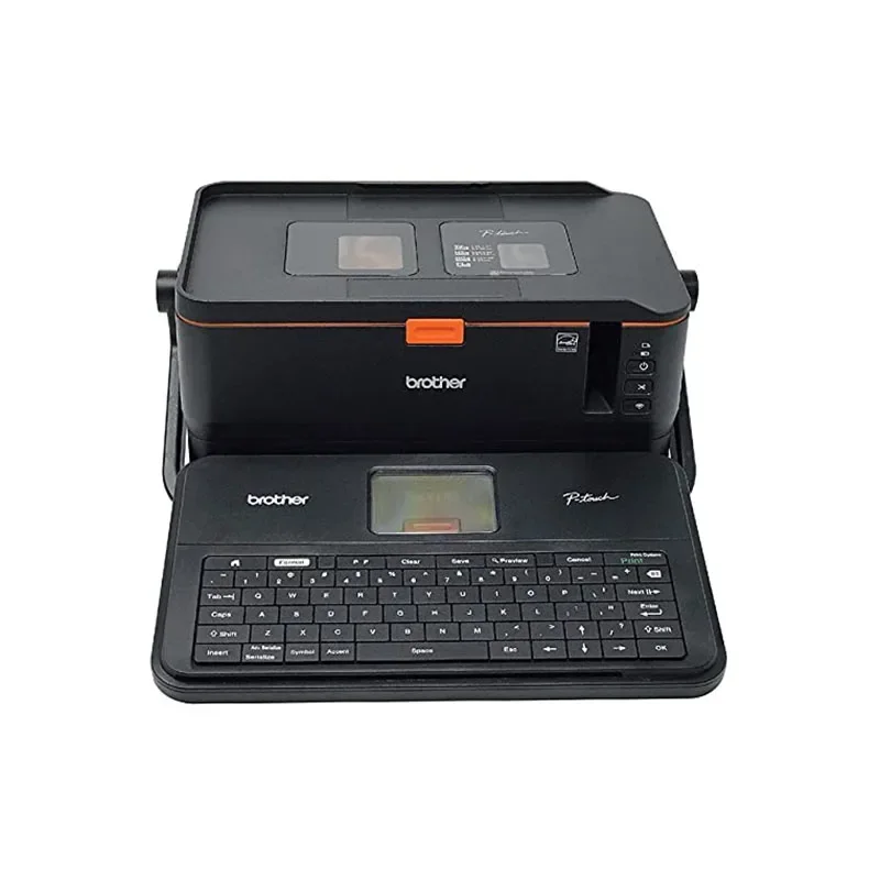 

New Brother P-Touch PTE800W Portable Industrial Desktop Portable Label Printer PT-E850TKW Full QWERTY Keyboard
