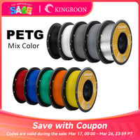 KINGROON PETG 3D Printer Filament 1.75mm 5KG 10KG Mix Color 3D Printing Material 1kg/roll  petg Plastic For FDM 3dprinter