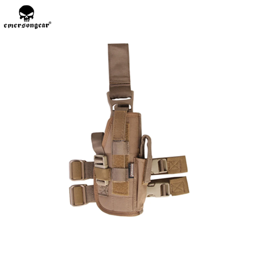 Emersongear Taktyczna Kabura na Nogę Seals Uchwyt na Pistolet Biodrowy Uniwersalna Praworęczna Bojowa Myśliwska Turystyczna Outdoorowa Nylonowa