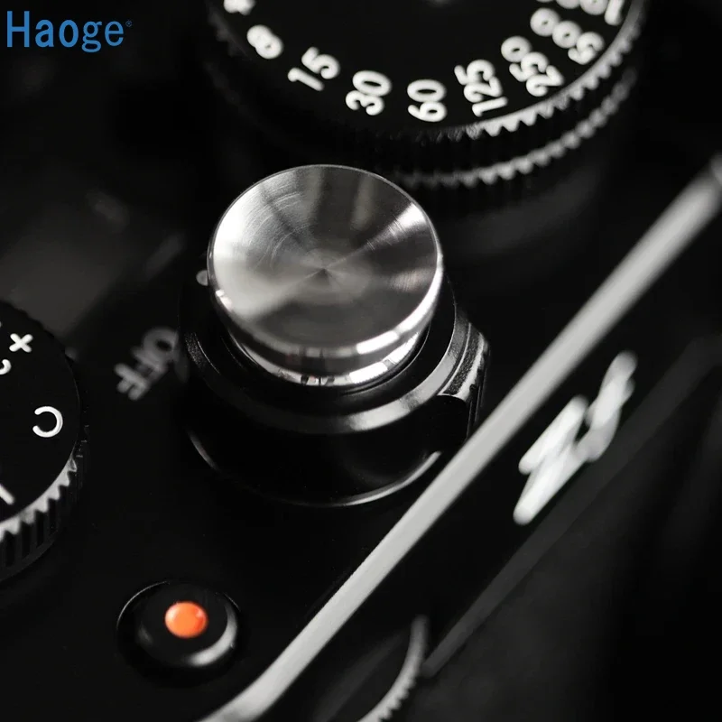 مصراع معدني لفوجي فيلم ، زر تحرير ، سطح مقعر ، فضي ، فوجيل ، XT5 ، XT50 ، نيكون Zf ، لايكا M10 ، 12