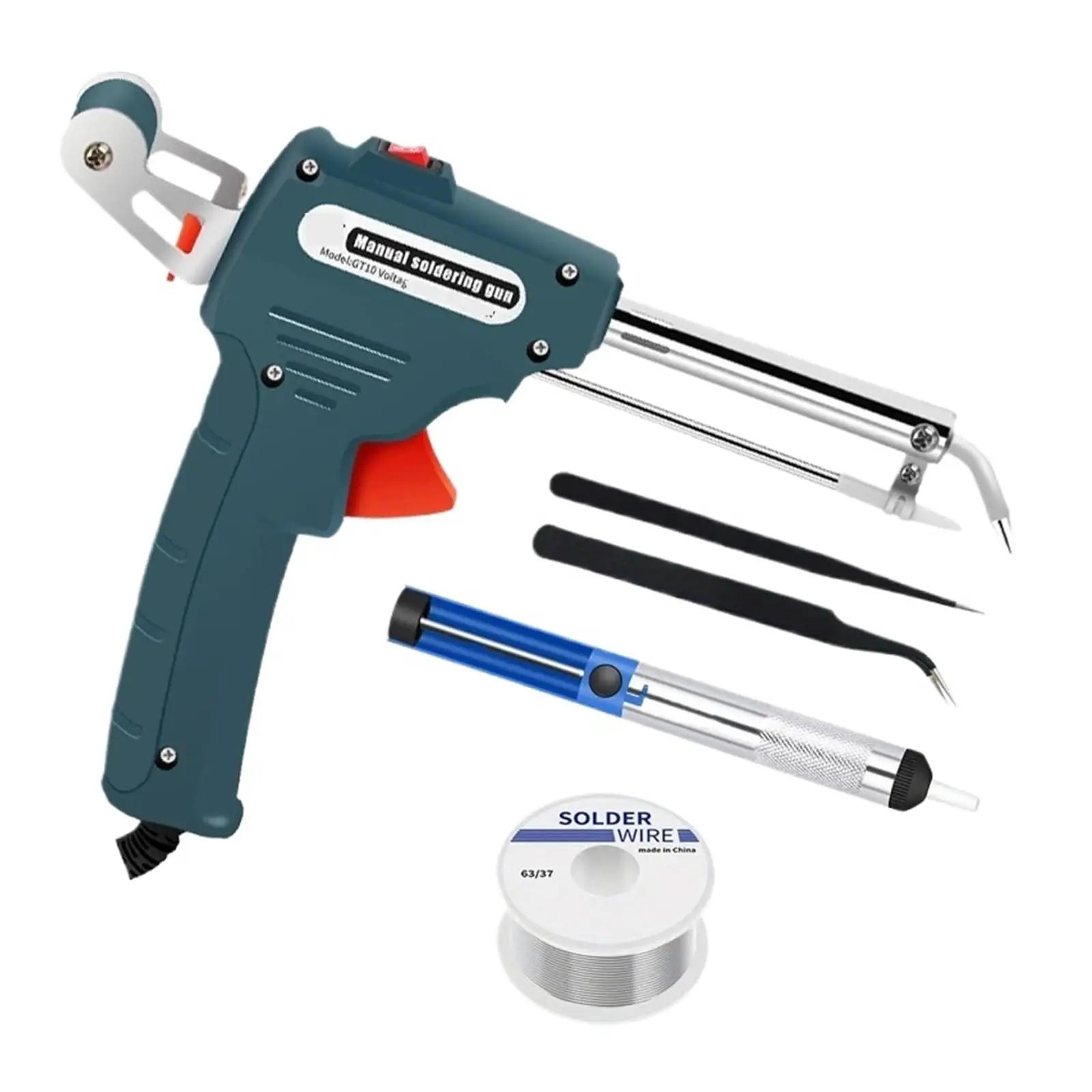 

Multifunction Iron Welder Automatically Soldering Gun 60W HandHeld Internal Heating Send Tin Gun Welding Repair Tool 220V/110V