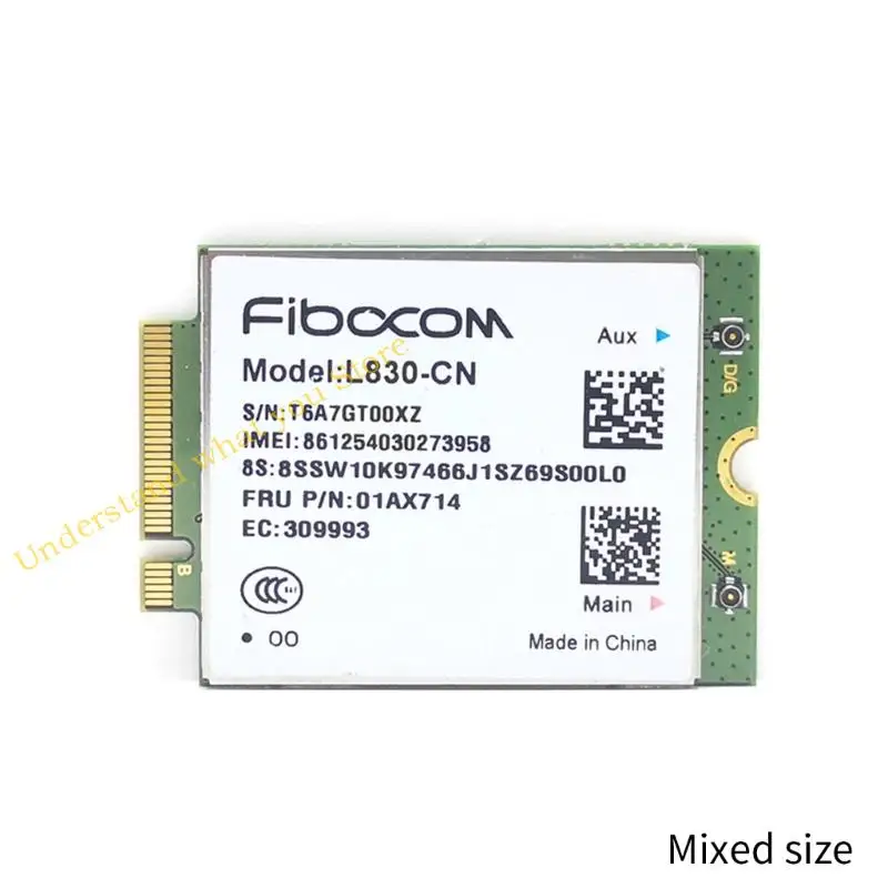 J60A L830-CN MIIX-510-12ISKラップトップ用ワイヤレスネットワークカード4GMODULE