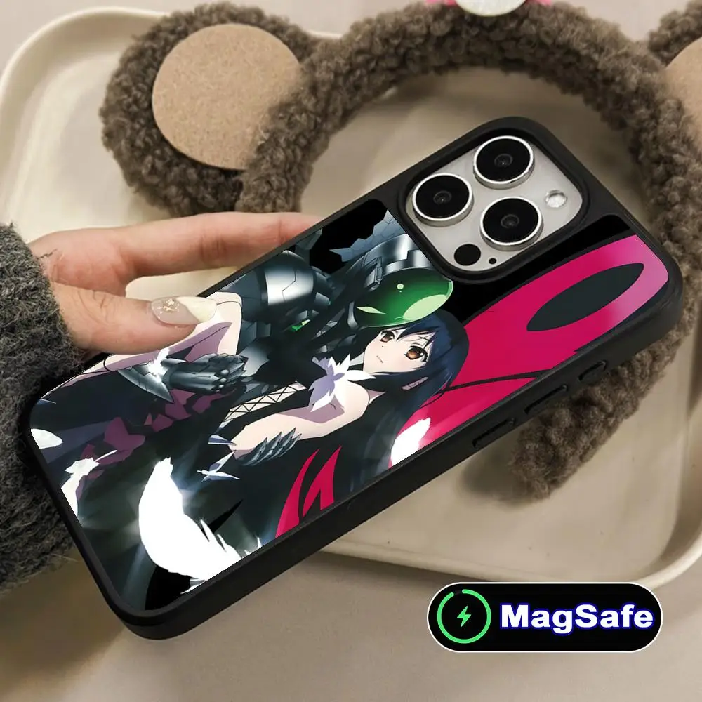 

Чехол для телефона Accel World Kuroyukihime для iPhone 17, 16, 14, 13, 12, 11 Air Pro Max Plus Magsafe, матовая поверхность, красочный чехол, красивый чехол