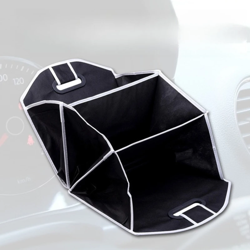 

Folding Car Trunk Organizer NonWoven Fabric MultiStorage Dust Moisture Proof Essential Decoration