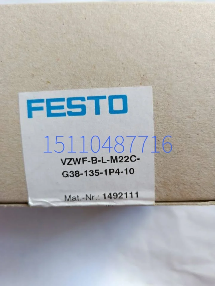 FESTO VZWF-B-L-M22C-G38-135-1P4-10 Solenoid Valve 1492111 In Stock