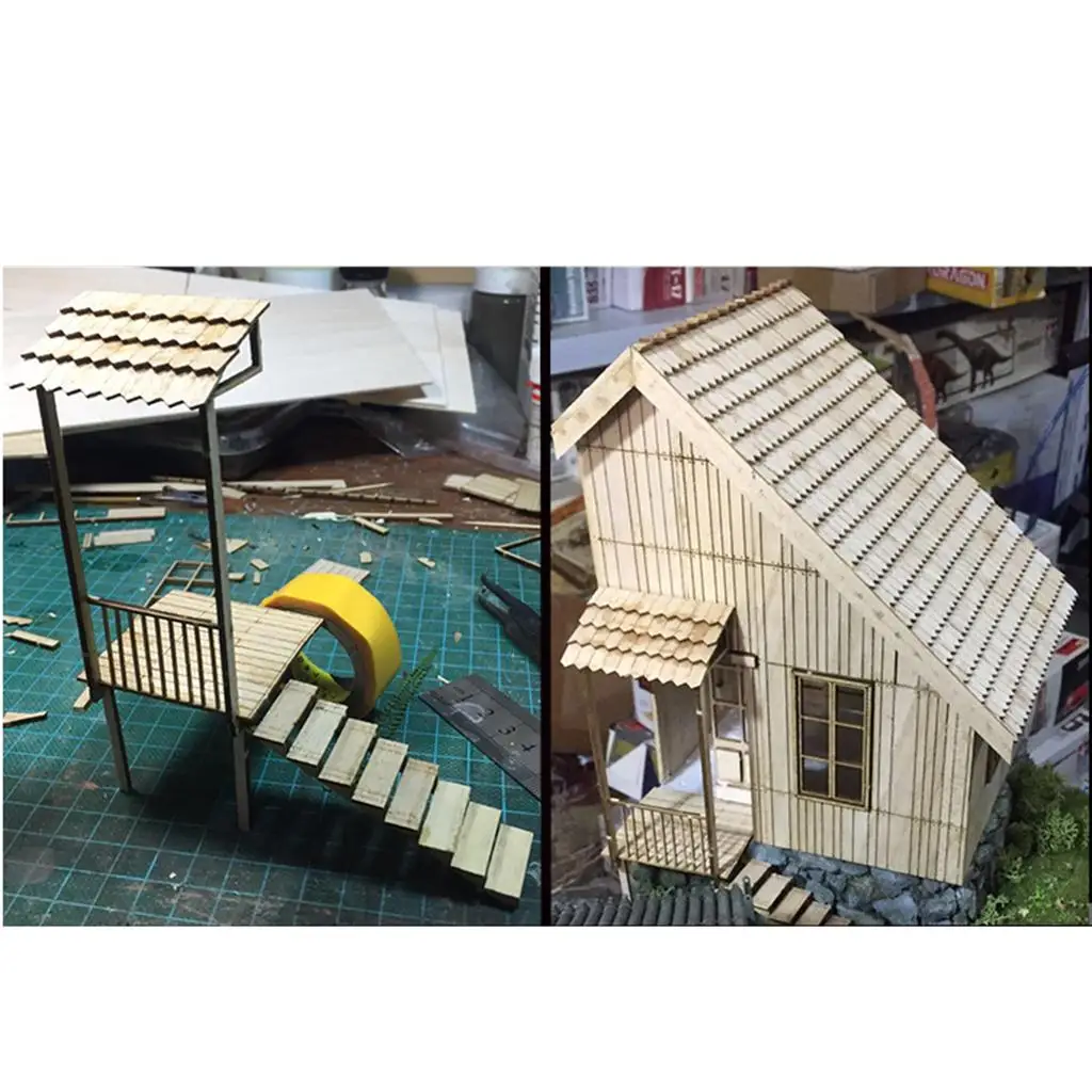 

Наборы для сборки деревянных моделей, наборы для создания миниатюрных домиков для военных игр, DIY-наборы для диорамы в масштабе 1:35