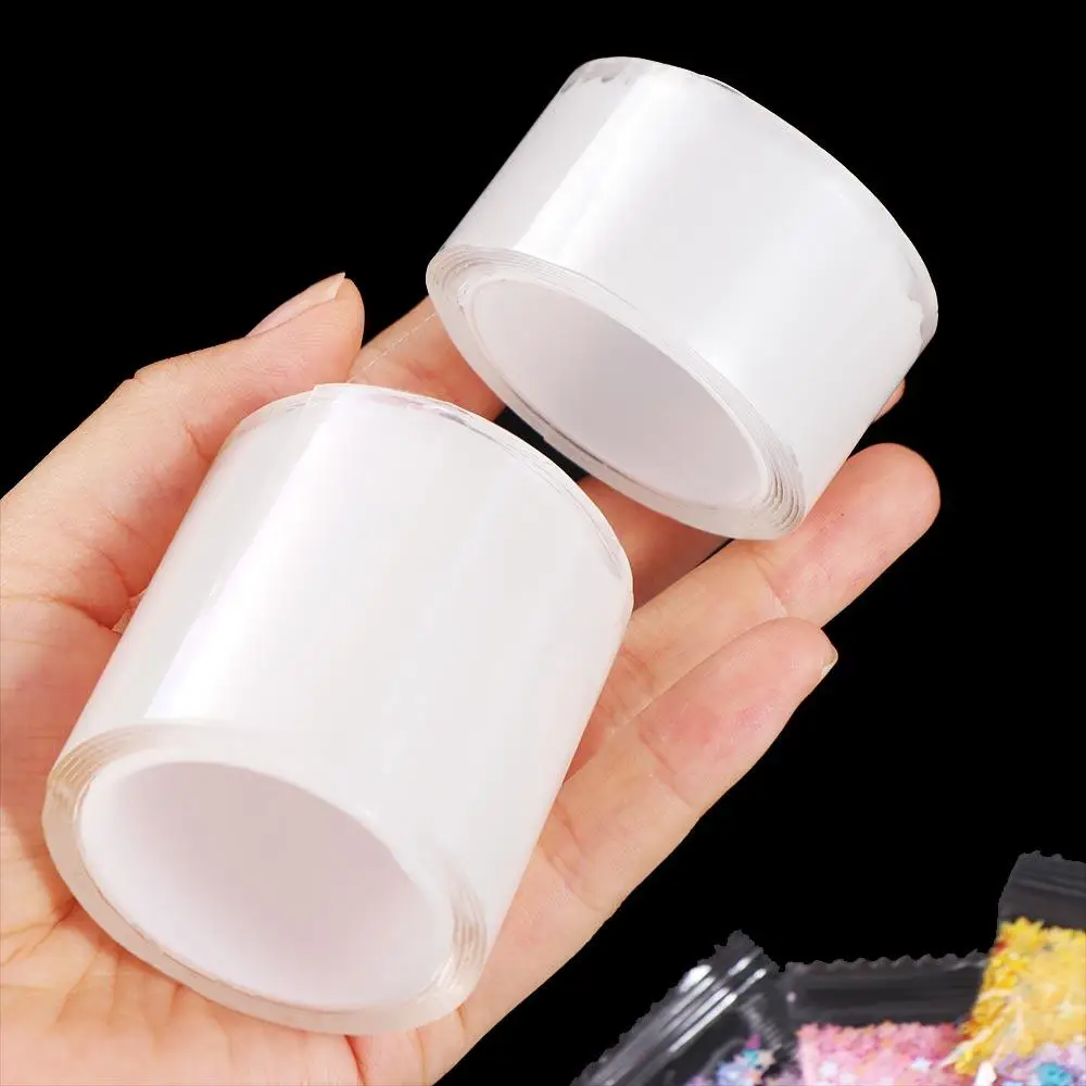 

Double Sided Tape Nanos Tape Bubble Maker Kits Transparent Nano Tape DIY Balloon Blowing Tape Waterproof Reusable