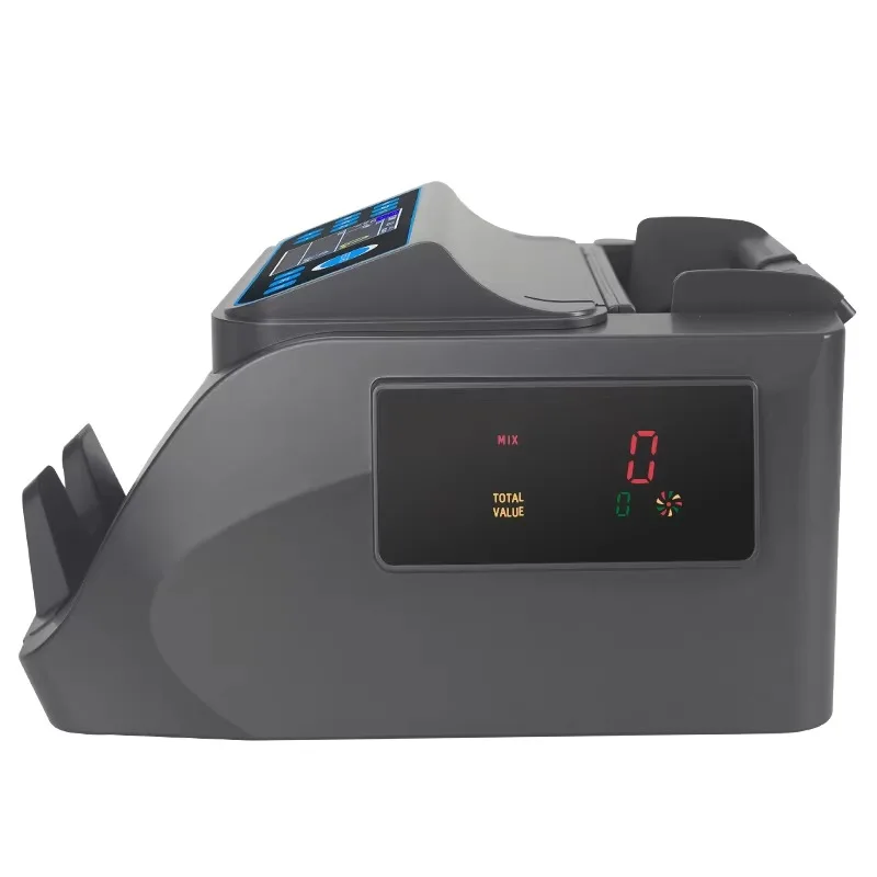 6000E EURO Money Counter Fake Notes Detector PKR IQD USD EUR Bill Counter Money Counting Machine