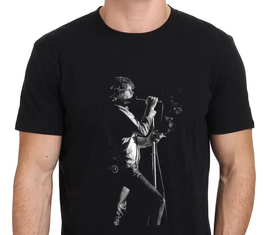 Marca T Camisas Dos Homens Engraçado A Porta Jim Morrison Moda Masculina Impresso T Shirt Cool Tops Hipster Estilo Casual T Shirt