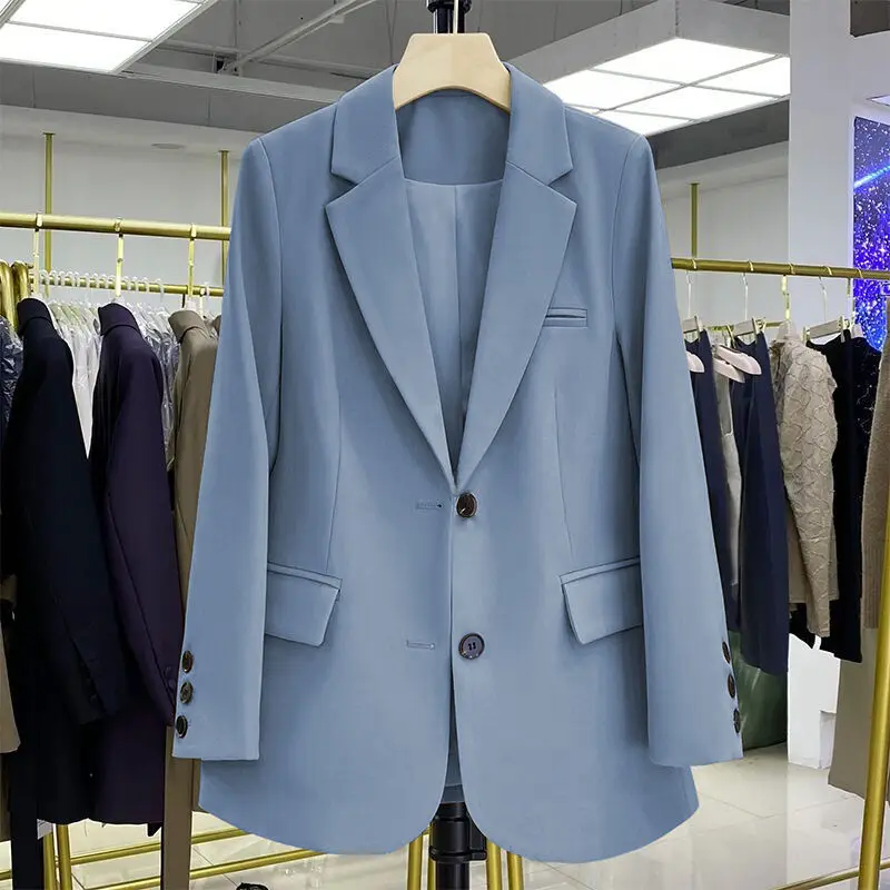 

Colorful Suit Jacket Korean Style Loose and Stylish New Mid-length Casual Suit Spring and Autumn
