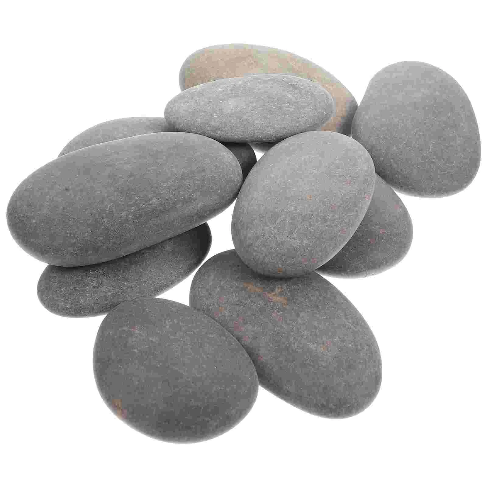 

10 Pcs Creative Painting Stone Multi-function Drawing Rocks Painted Flat Stones for Crafts Kids DIY Smooth Multifunction Child
